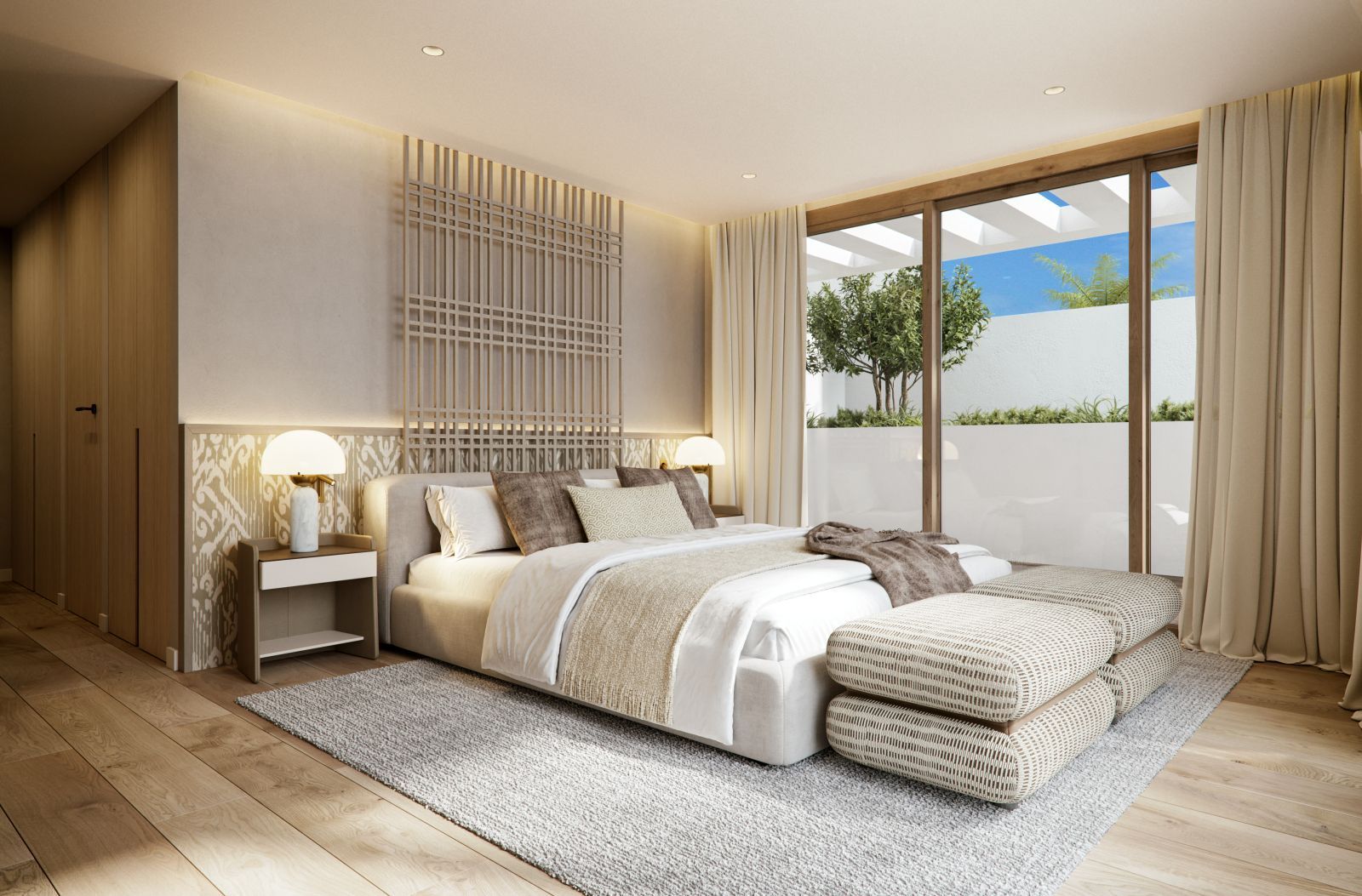 08 modern bedroom with balcony view